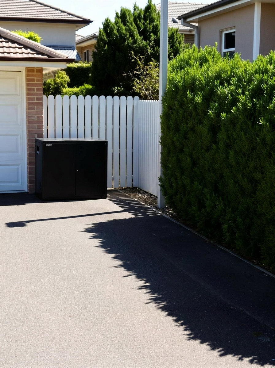 Same driveway empty and clean after rubbish removal